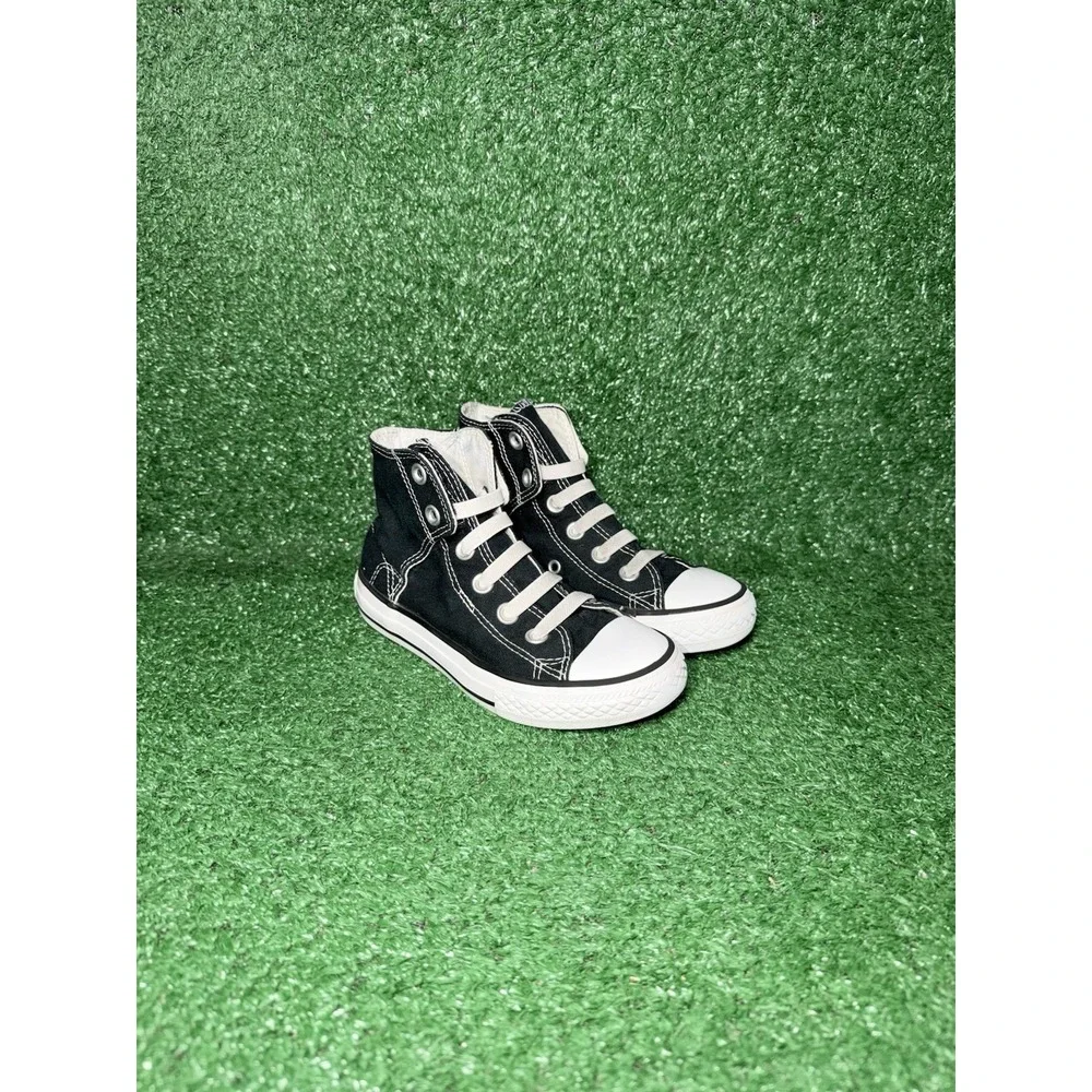 Converse Chuck All Star High Top Black White Girls Boys Kids Toddler Size 12C